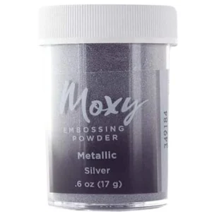 Moxy Metallic Silver Embossing Powder / Polvo de Embossing Plata Metálica