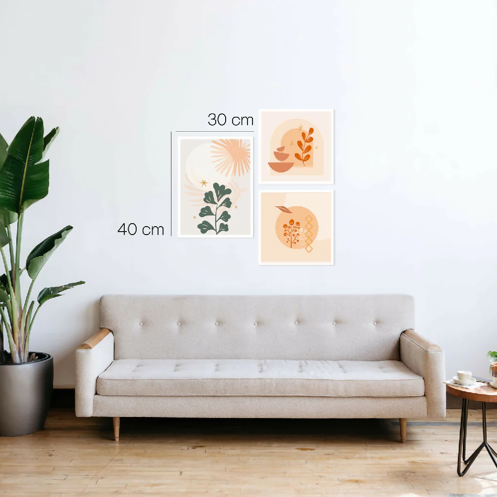 Tríptico Cute Boho 30 cm x 40 cm - Imagen 2