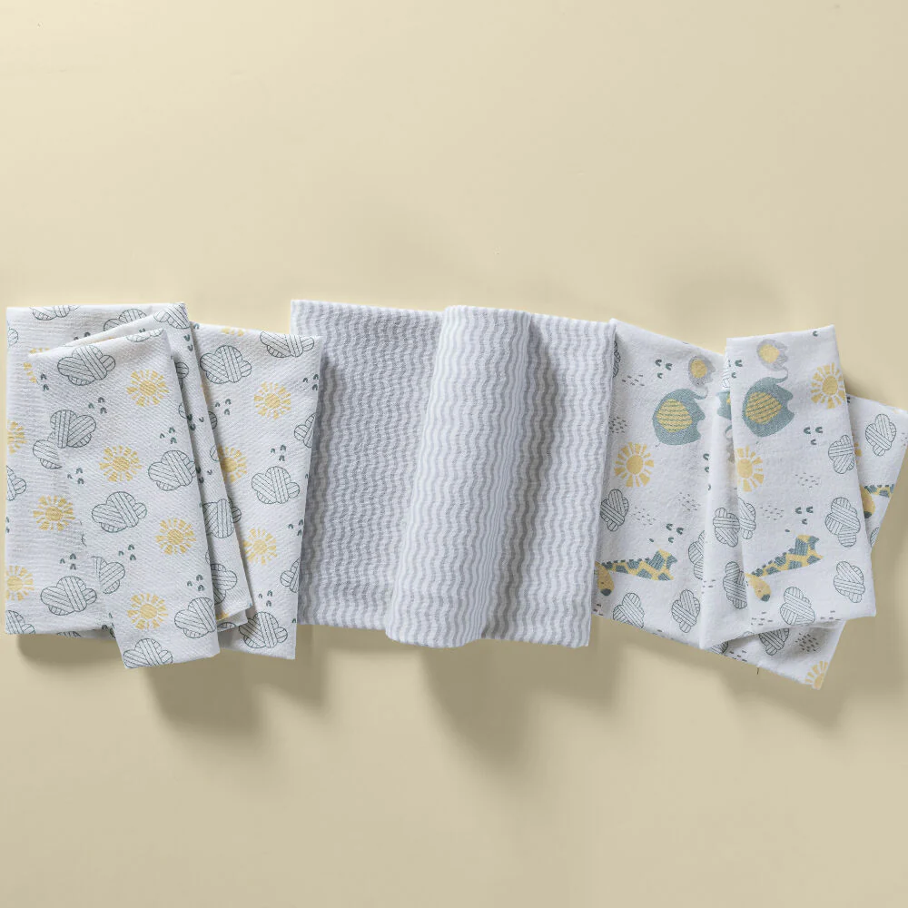 Juego de 3 Sábanas para Cuna Animalitos, 90% Algodón y 10% Poliéster, 80x90 cm