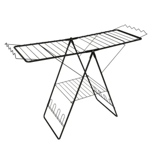 Tendedero de piso escalera pintado negro