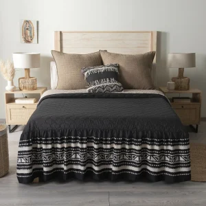 Colcha Bernal, Doble Faz, para cam King, con Faldón