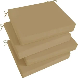 Cojin Cuadrado Para Silla 42x42x5 Beige x4und