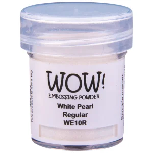 White Pearl Embossing Powder / Polvo de Embossing Perla Blanca