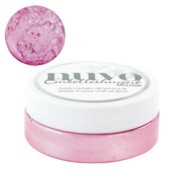 Embellishment Mousse Peony Pink / Mousse Texturizador Rosa Metálico