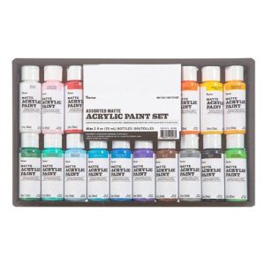 Acrylic Paint Set Matte / Set de 16 Colores de Pintura Acrílica