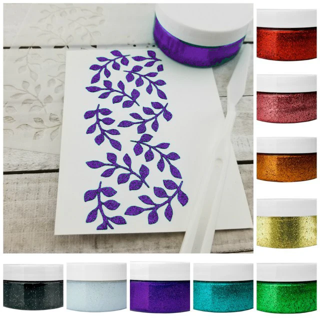 Gina K Designs Glitz Glitter Gel Wild Lilac / Gel Diamantina Morado - Imagen 2