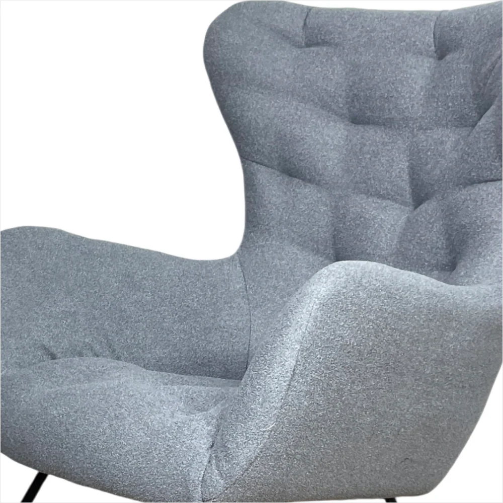 Silla Mecedora Gris - Imagen 7