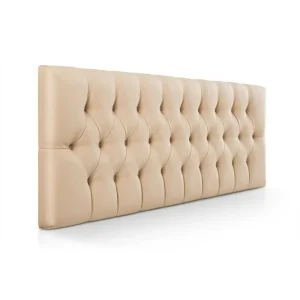 Cabecero King 200x60 Rombos Beige Sintetico