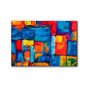 Cuadro Decorativo Arte Abstract M 70x45 cm - Impresion en Tela
