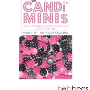 Polka Dots Raspberry Truffle Candi Minis