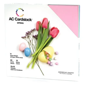 Spring 12" x 12" Papers / Block de Cartulina Texturizada Colores Pastel