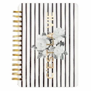 C'est La Vie Spiral Notebook / Libreta Para Notas con Separadores