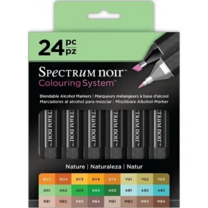Spectrum Noir Nature Set / Set de 24 Marcadores Naturaleza