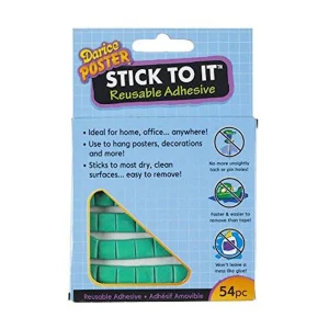 Stick To It. Reusable Adhesive / Adhesivo Remmovible