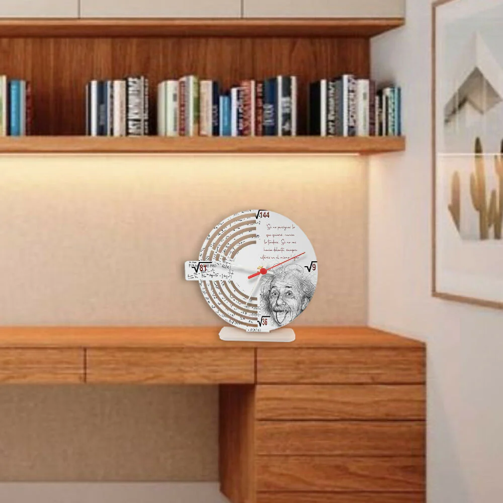 Reloj de Mesa Esco-Albert Día 21cm Blanco - Imagen 2