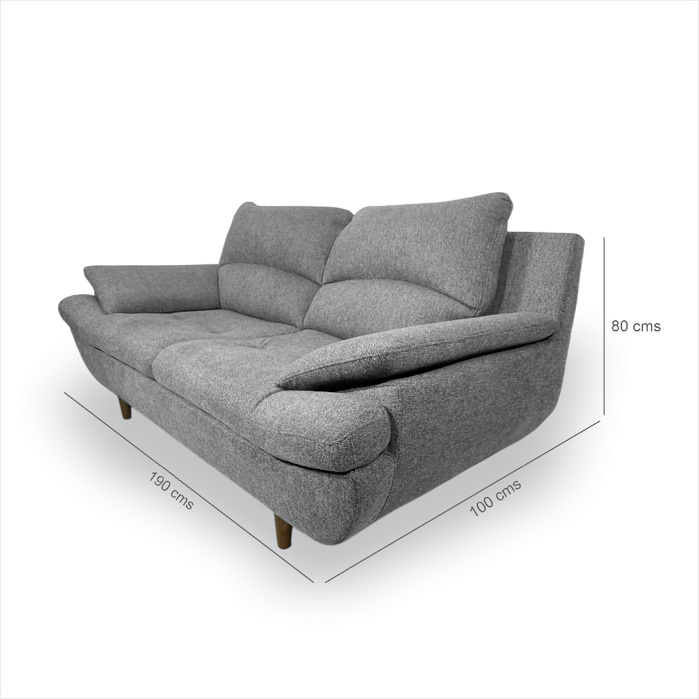 Sofá Miller 3 Puestos gris - Imagen 2