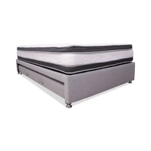 Combo Cama Nido + Colchón Blaser Doble Pillow 100 cm Sencillo Gris