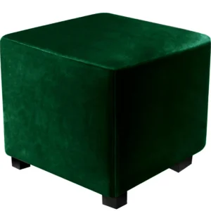 Puff Decorativo 40x40 Verde Militar Tela