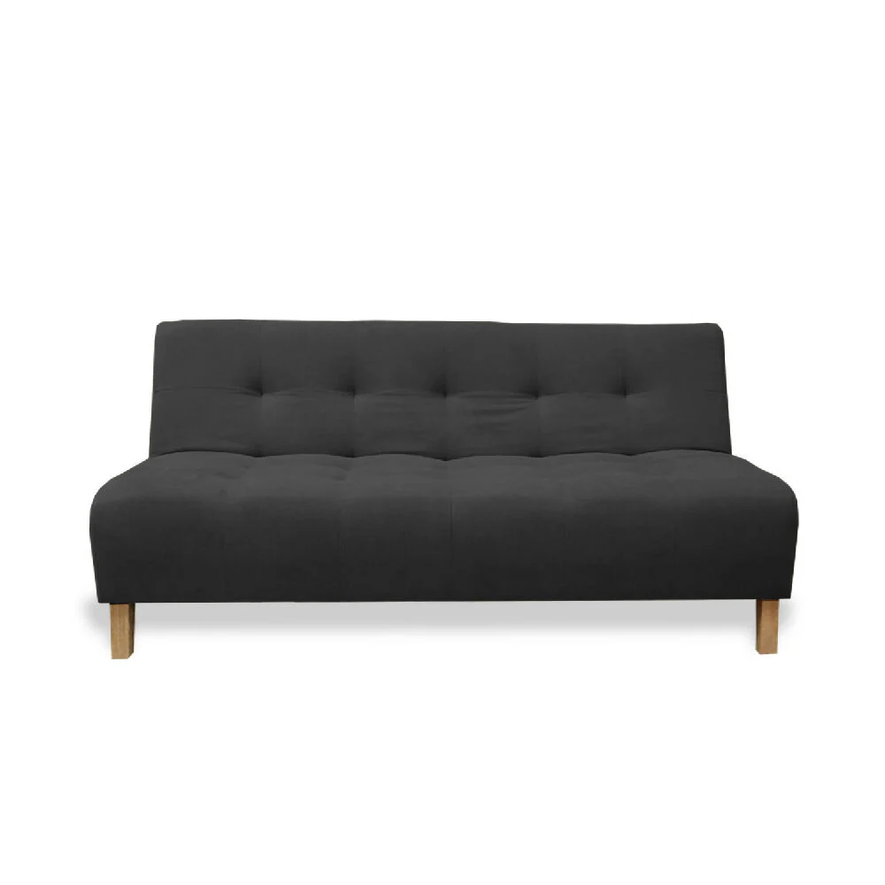 Sofacama Egli 3 Posiciones Reclinable Negro + Cojines - Imagen 5