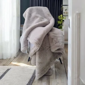 Manta Nórdica Crema Matizado