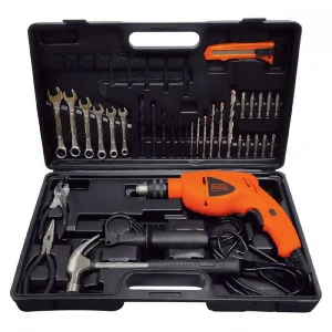 Kit taladro percutor 1/2 + 38 accesorios black and decker HD565K-B3