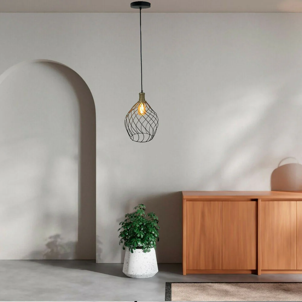 Lámpara de Techo Balai - Curva con Rejilla - Imagen 2