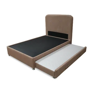 Cama Tarima Nido Comfort 120 Semidoble mas Espaldar Camel