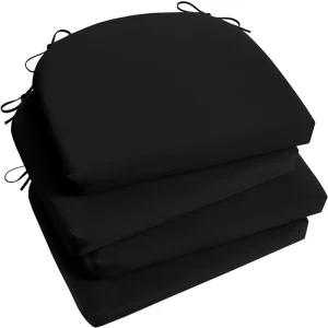 Cojin Para Silla 42x42x5 Negro x4und