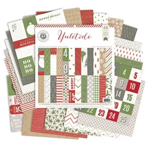Yuletide Paper Pad / Block De Papel Navideño 48 Hojas