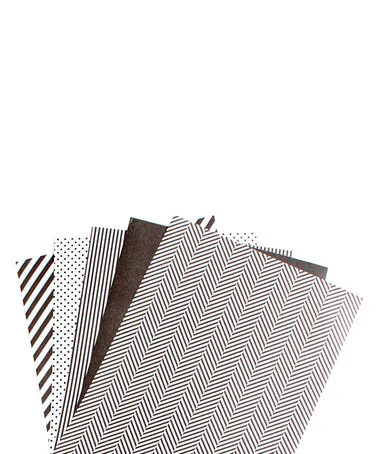 Shape´N Tape Decorative Black Adhesive Sheets / Hojas Adhesivas Tipo Washi Negro - Imagen 2